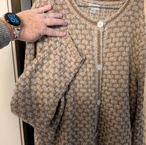 Name Your Price: Moving Sale! Tweed cardigan sweater lady jacket Carmel XXL